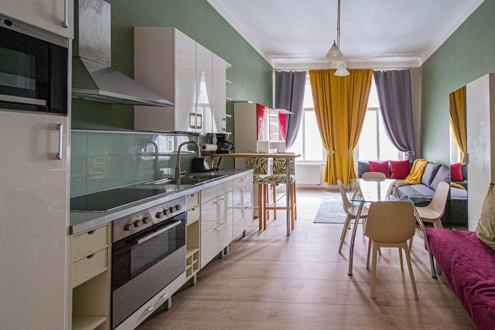 Modern Cozy Apartment By Ruterra Prag Dış mekan fotoğraf